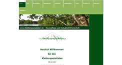 Desktop Screenshot of kletterspezialisten.de